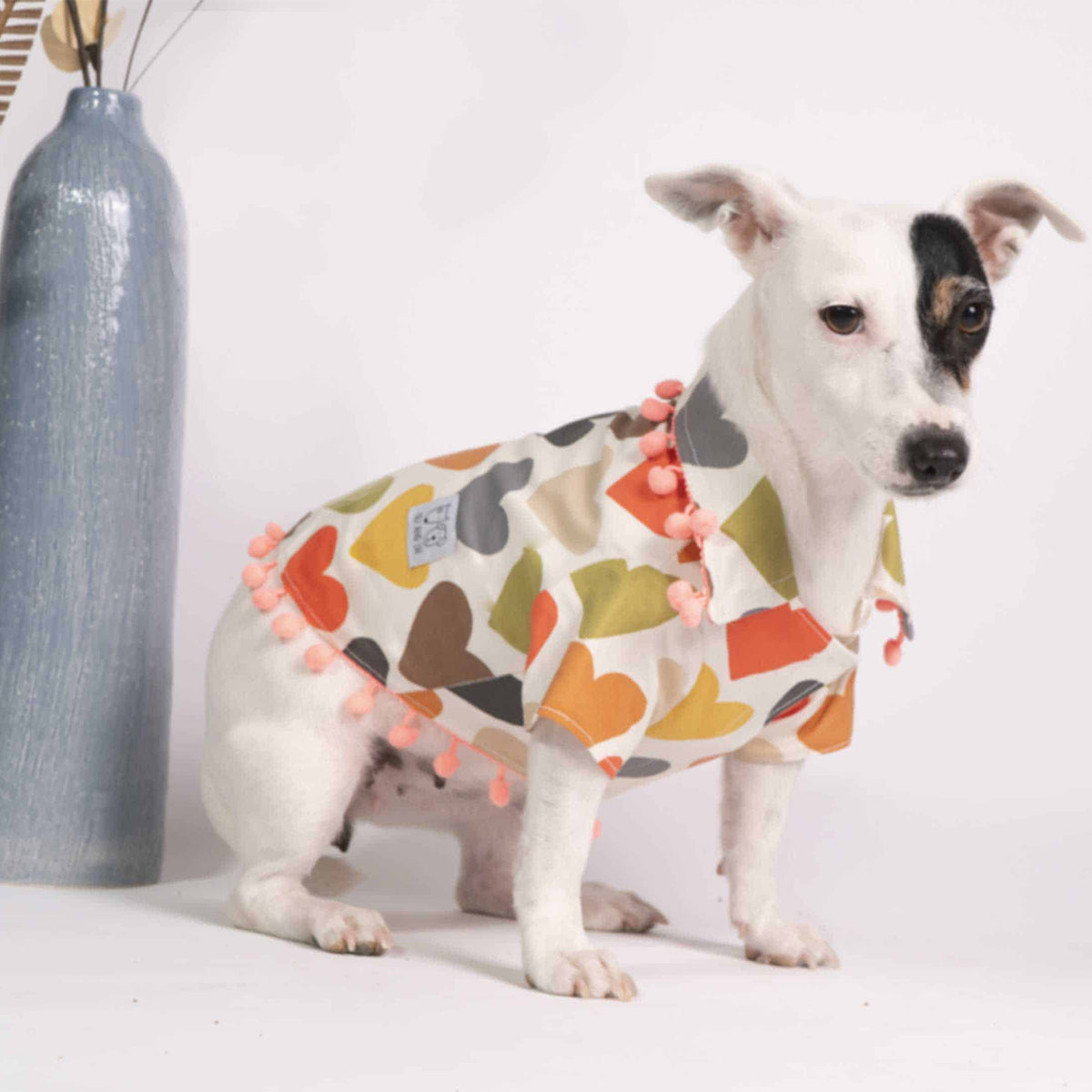 Oli and Lui Dog Shirt Heart Shaped