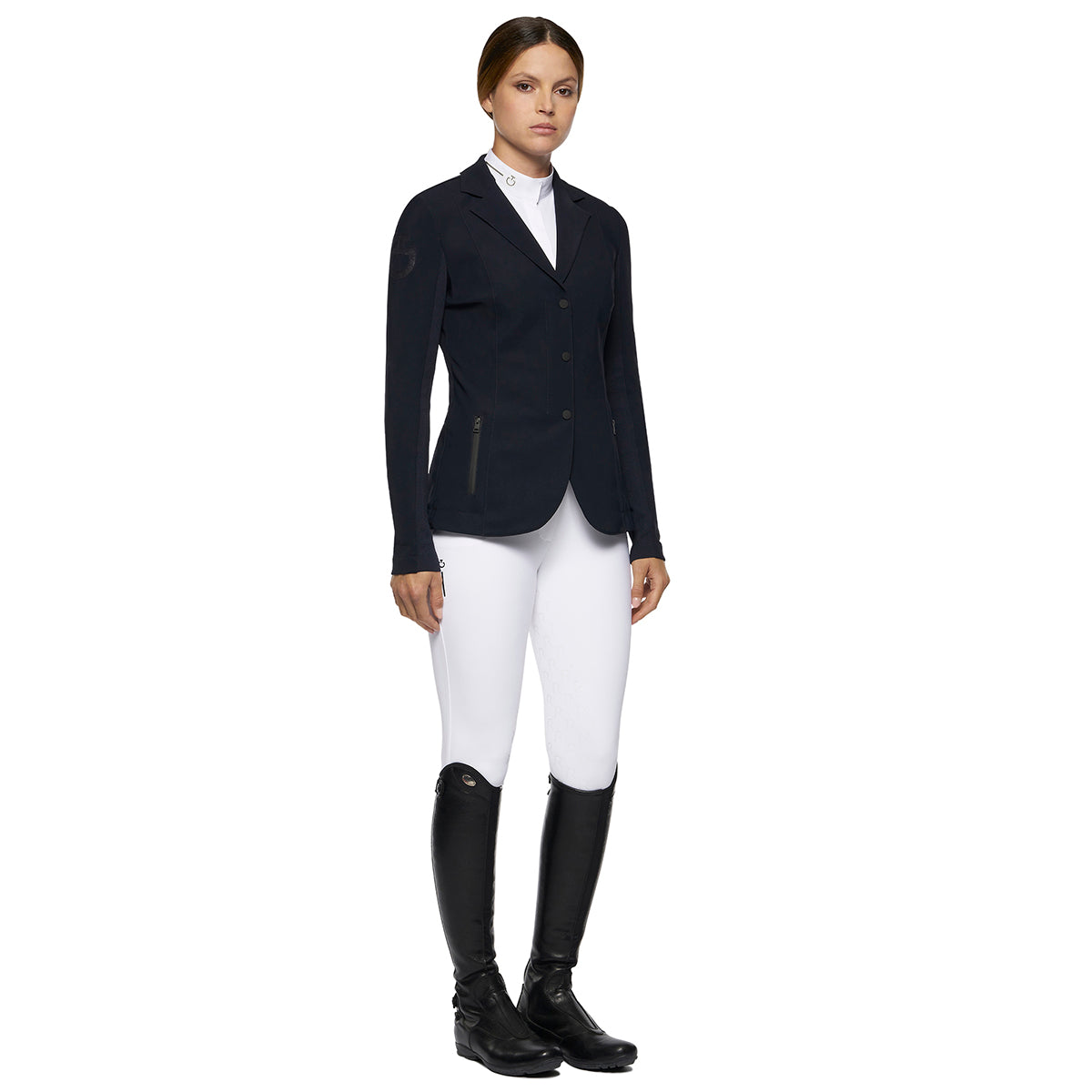 Cavalleria Toscana Women's R-EVO Riding Jacket with Zip with Inserts in Technical Mesh