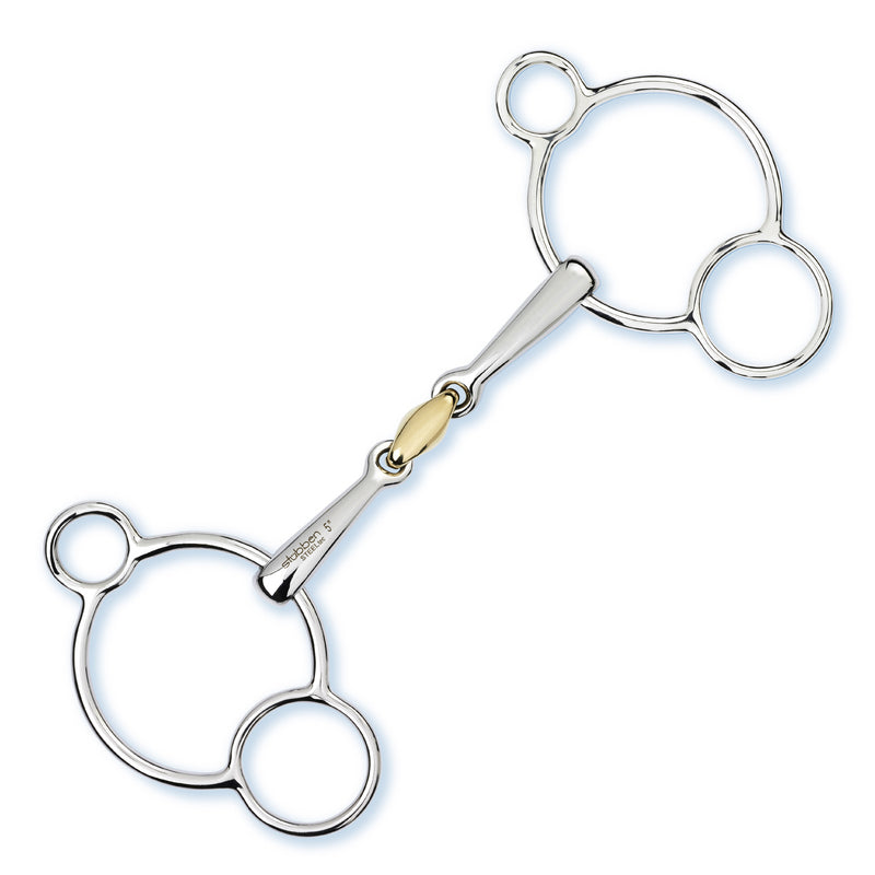 Stübben Pessoa Bit 3-Ring Gag Double Broken
