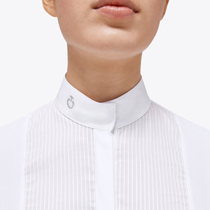 Cavalleria Toscana Women's Jersey w/Cotton Pleated Bib/Cuff L/S Competition Shirt