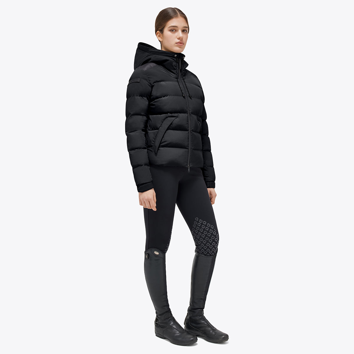 Cavalleria Toscana Women's Hooded Nylon Puffer Vest