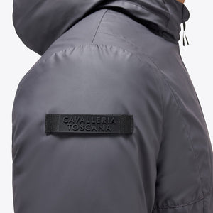 Cavalleria Toscana Men's Hooded Shell Jacket With Quilted Lining