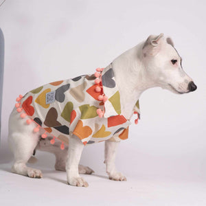 Oli and Lui Dog Shirt Heart Shaped