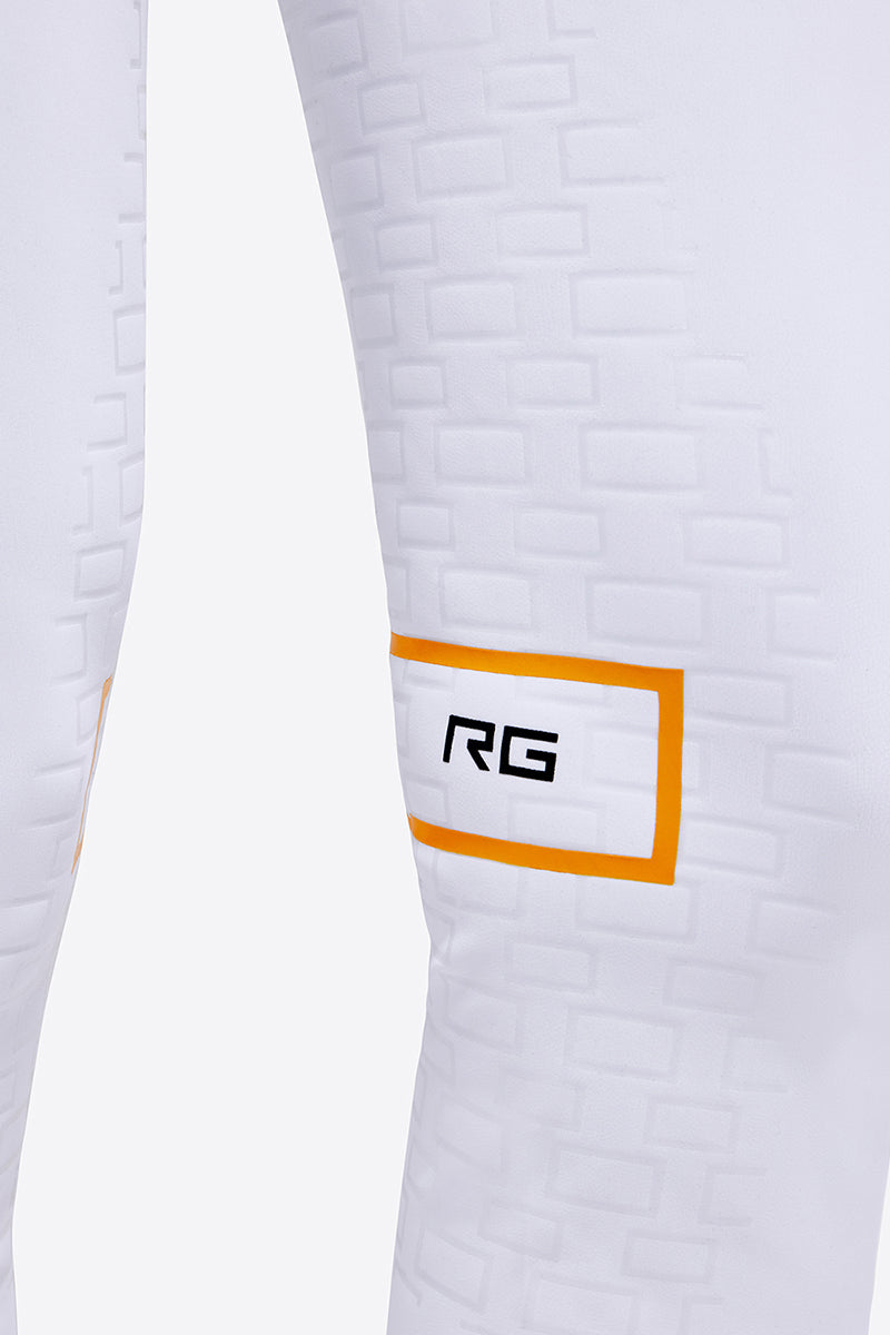 RG Women's Hight Waist Full Grip Riding Breeches White