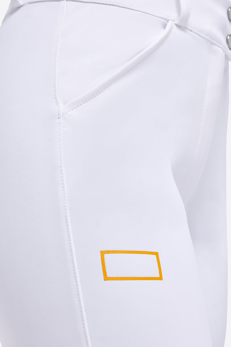 RG Women's Hight Waist Full Grip Riding Breeches White