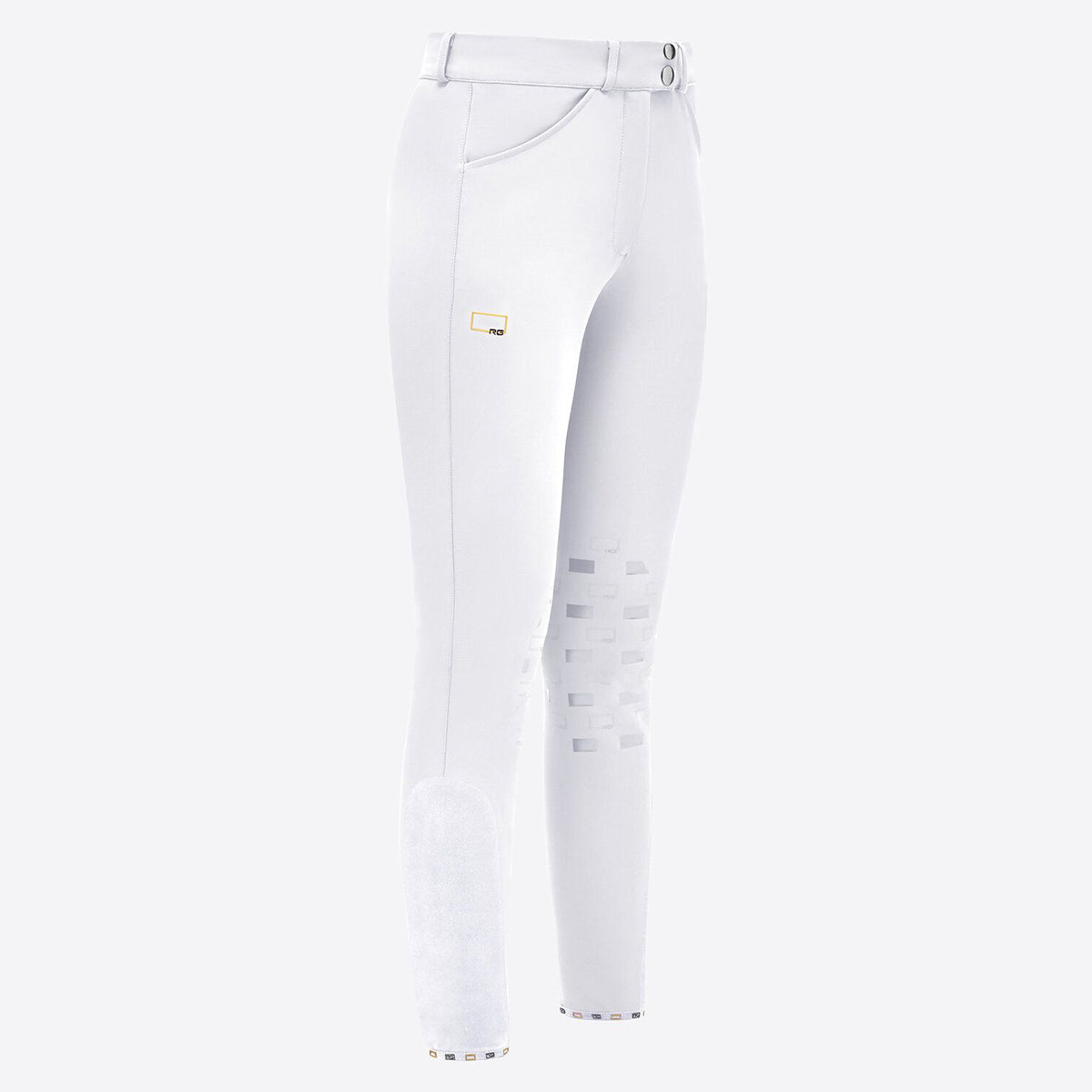 RG Women's Knee Grip Jumping Breeches White