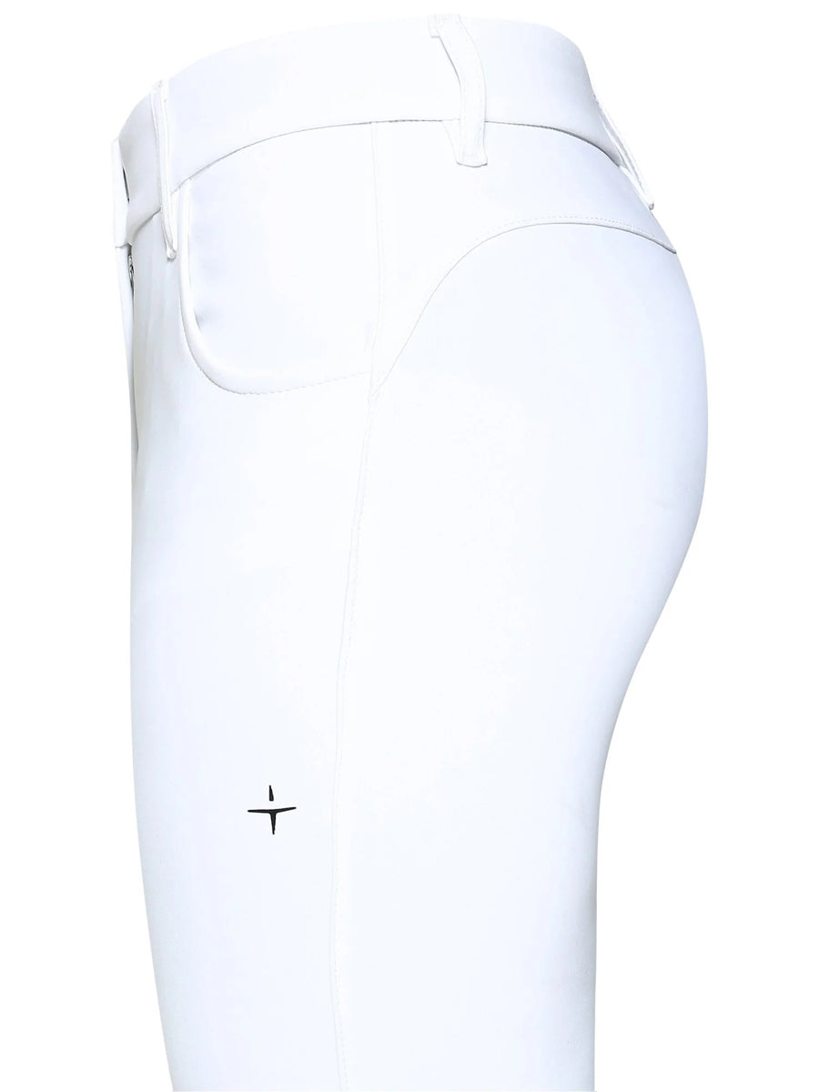 Trolle Women's New Star Cut High Waist Knee Grip Breeches White