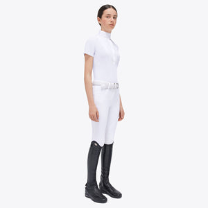 Cavalleria Toscana Girl's Competition Shirt S/S White