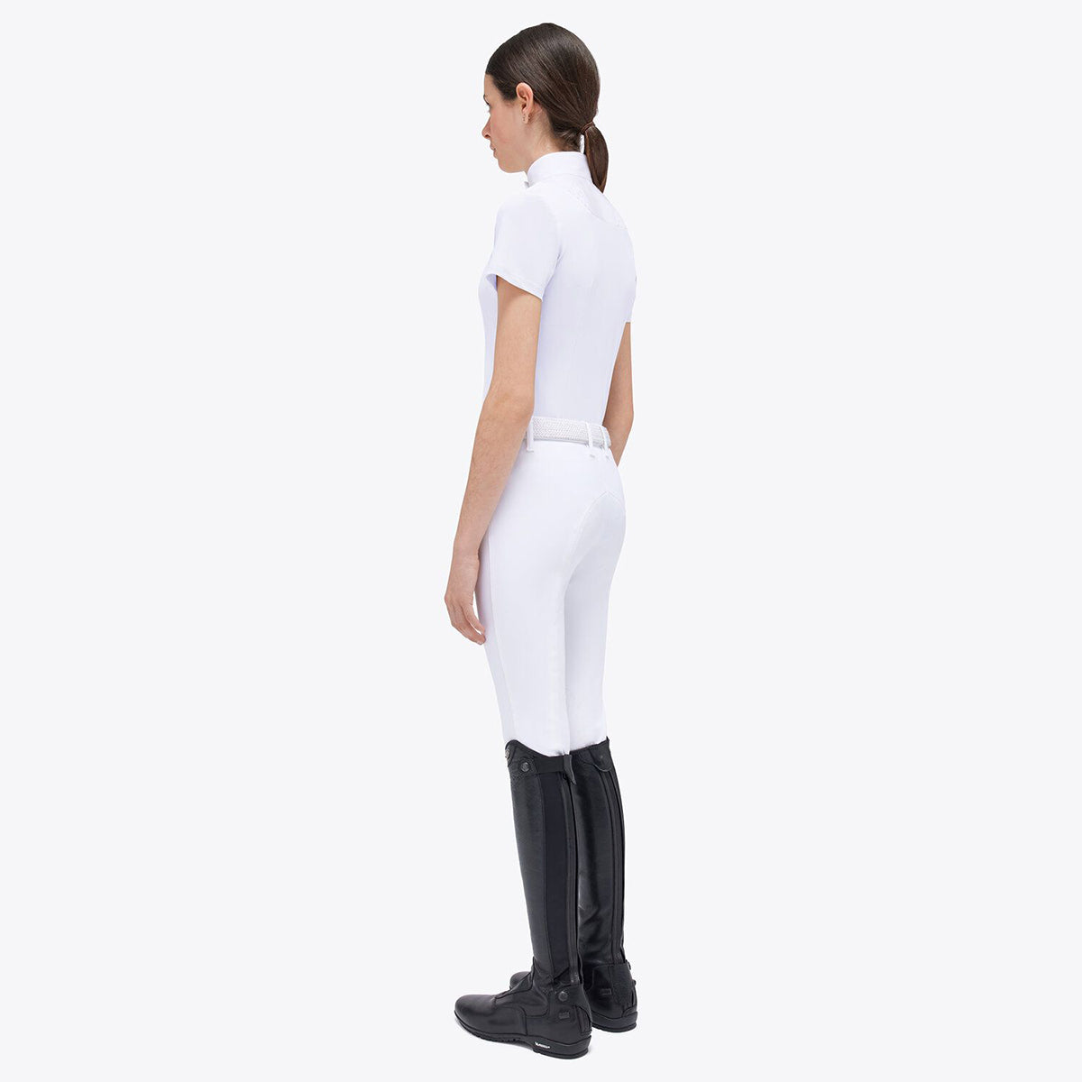 Cavalleria Toscana Girl's Competition Shirt S/S White