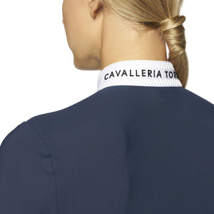 Cavalleria Toscana Women's FW'21 Elegant Embroidery Longsleeve Competition Shirt