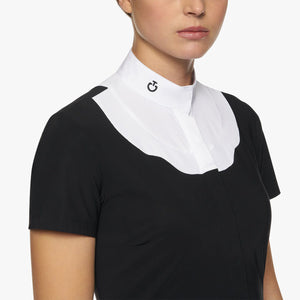 Cavalleria Toscana Women's Scalloped Bib S/S