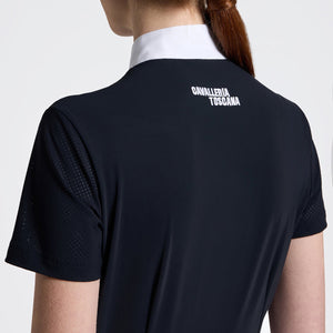 Cavalleria Toscana Women's Competition Shirt in Technical Jersey with Zip