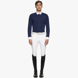 Cavalleria Toscana Men's Button-Down Long-Sleeved Shirt