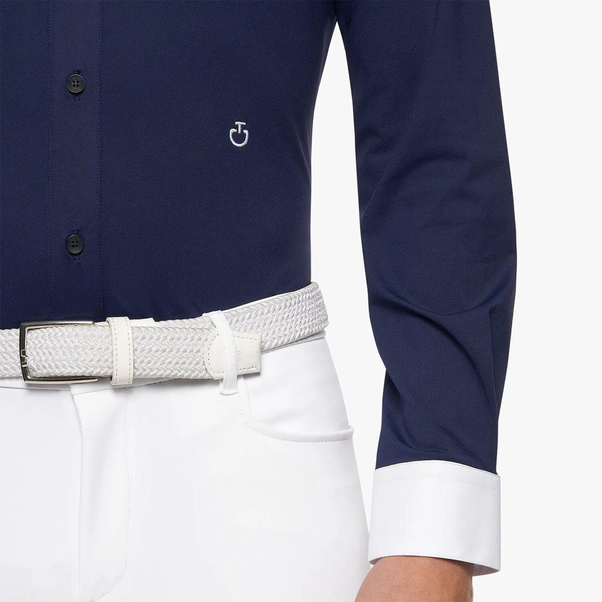 Cavalleria Toscana Men's Button-Down Long-Sleeved Shirt