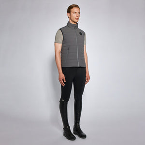 Cavalleria Toscana Men's Lightweight Puffer Vest w/ Hidden Hood