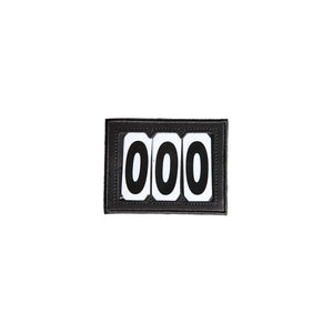 Kentucky Head Number PVC Velcro 3 Numbers