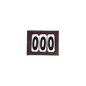 Kentucky Head Number PVC Velcro 3 Numbers