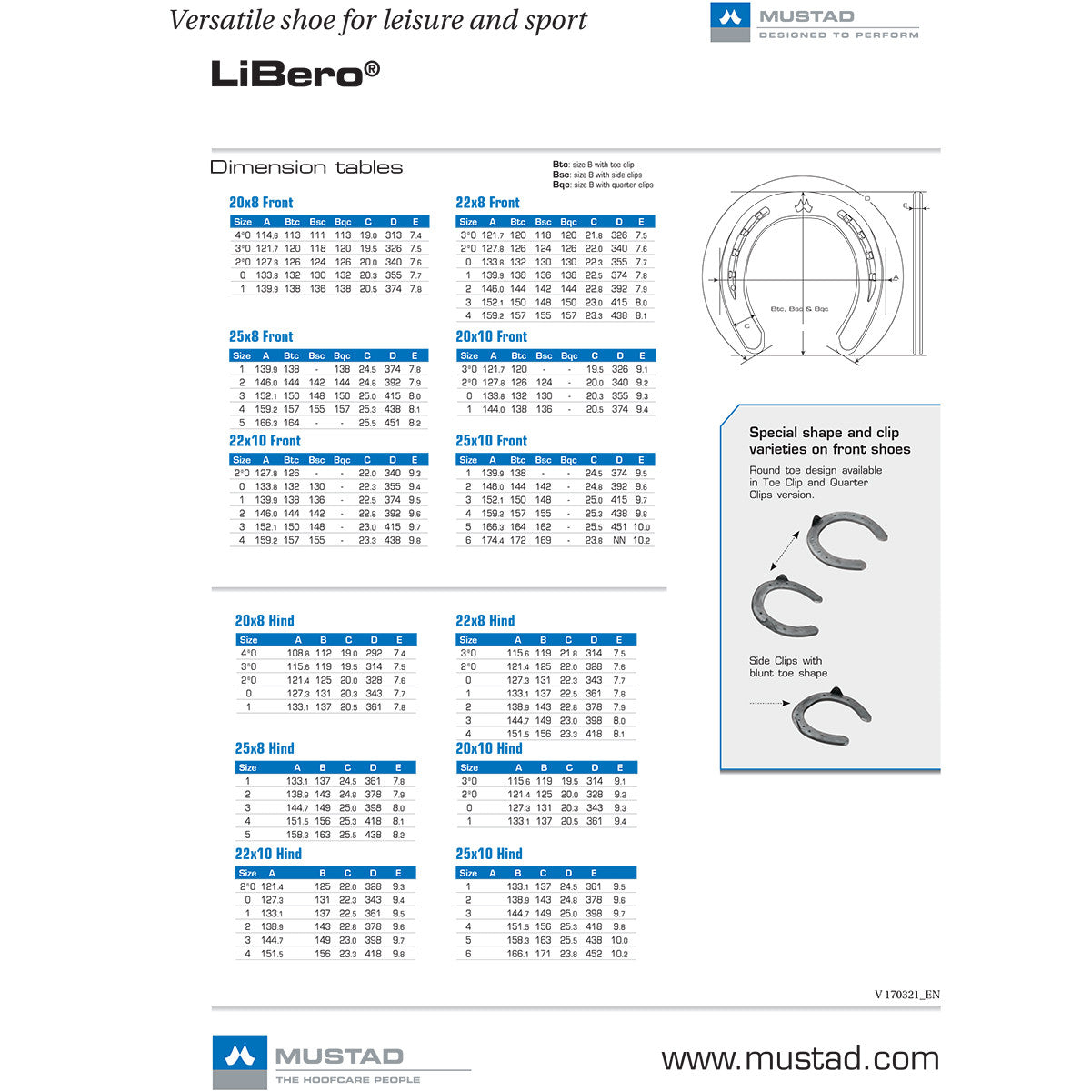 Mustad LiBero Front Quarter Clip
