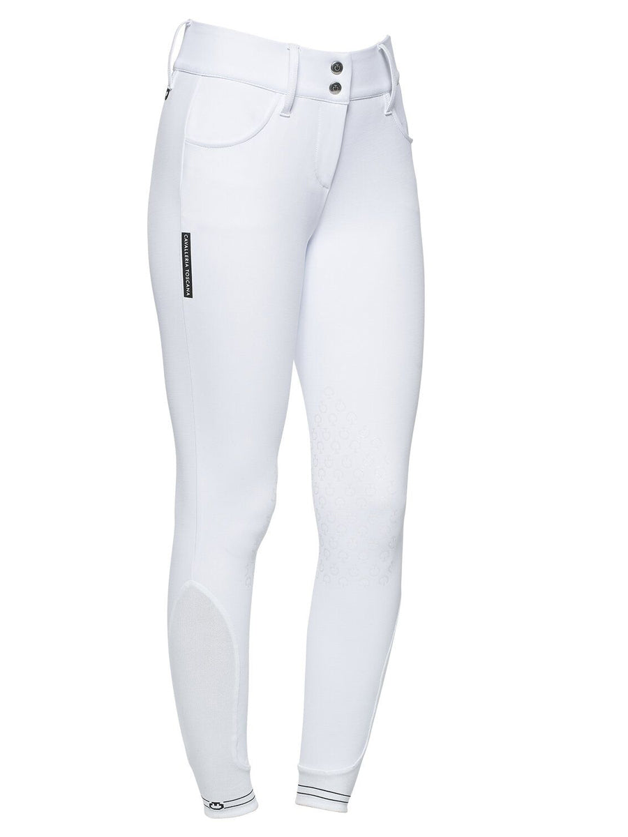 Cavalleria Toscana Women's American Breeches With Perforated Logo Tape