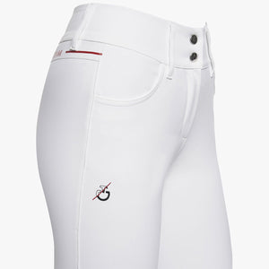 Cavalleria Toscana Women's Team Red Stripe High Waist Breeches