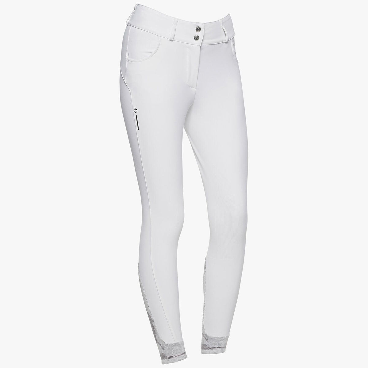 Cavalleria Toscana Women's High Waist RS Breeches WHITE