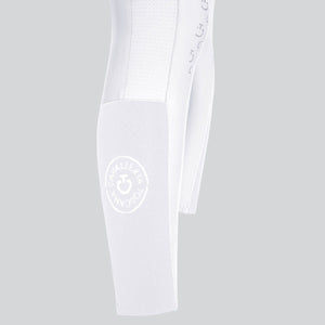 Cavalleria Toscana Women's Perforated Insert Jumping Breeches White