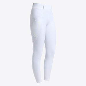 Cavalleria Toscana Women's Jumping Knee Grip Leggings White