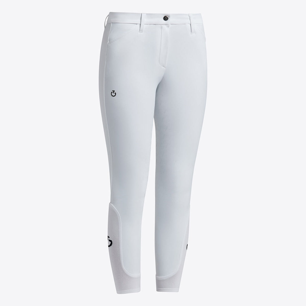 Cavalleria Toscana Unisex Young Rider's Dressage Full Grip Breeches-White