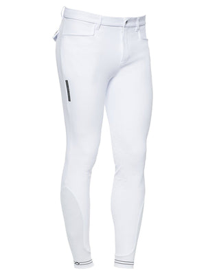 Cavalleria Toscana Men's Knee Grip Breeches With Perforated Logo Tape