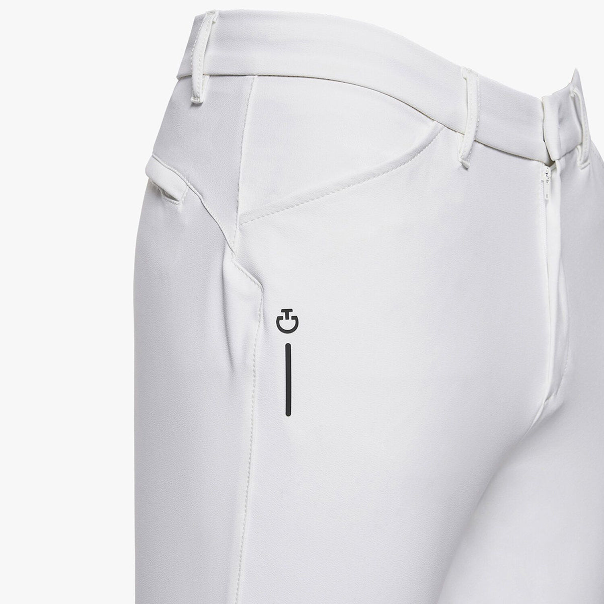 Cavalleria Toscana Men's RS Breeches Regular Waist-White