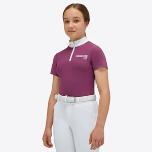 RG Girl's Jersey S/S Competition Zip Polo