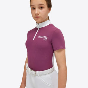 RG Girl's Jersey S/S Competition Zip Polo