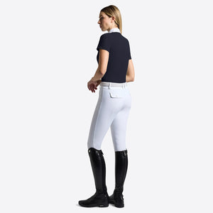 RG Women's Micro-Perforated Jersey Inserts Zip Shirt S/S