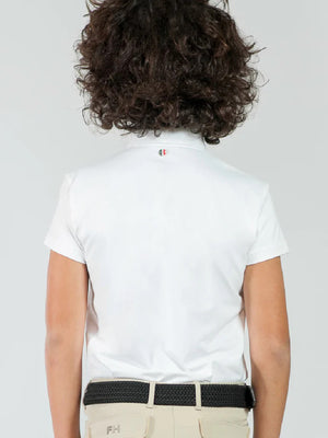 For Horses Boys Toby Show Shirt-white