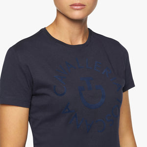 Cavalleria Toscana Women's Orbit Crew Neck Cotton T-Shirt