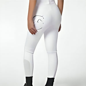 Vestrum Girl’s Molveno Riding Breeches with Knee Grip Optical White