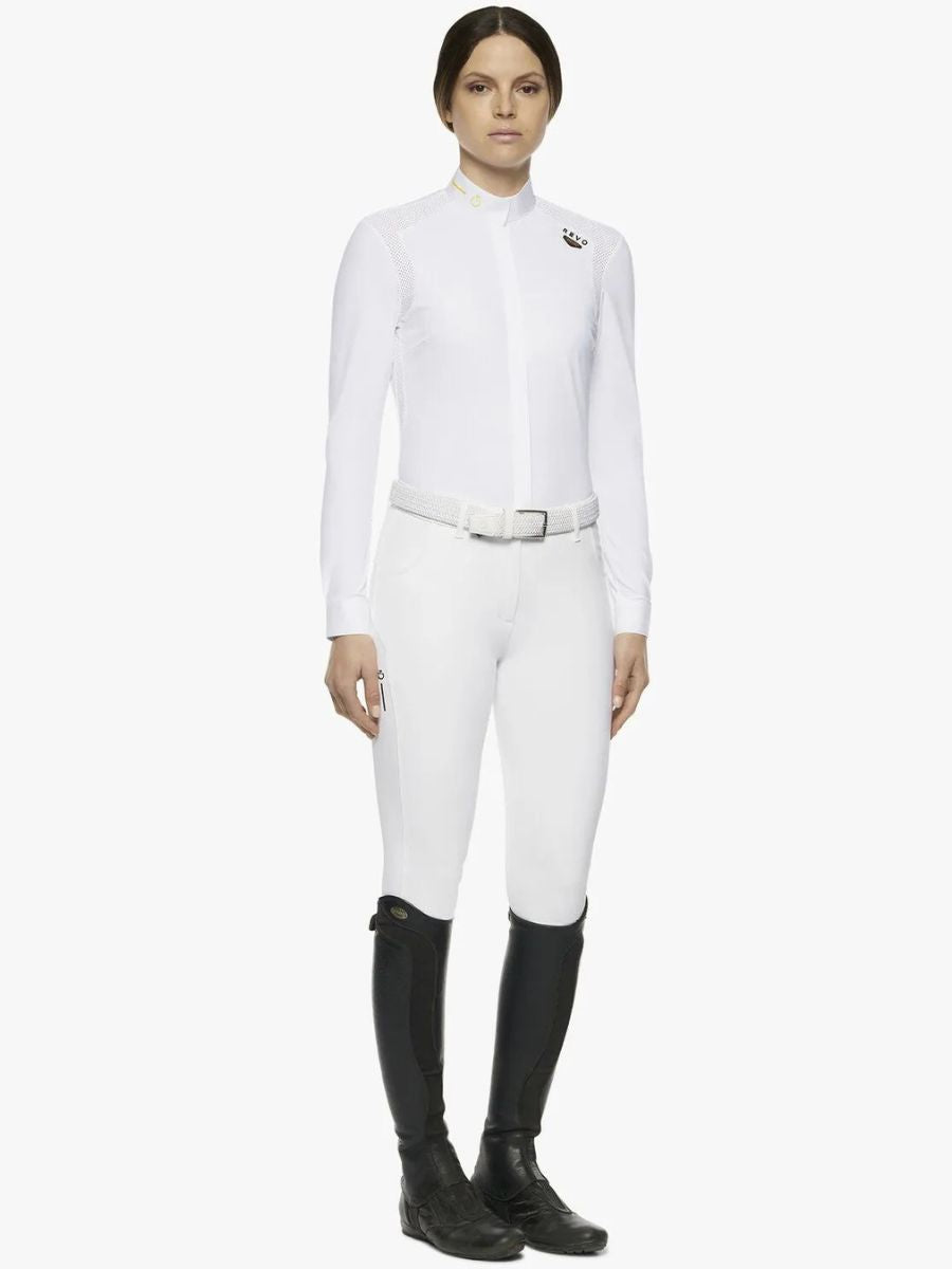 Cavalleria Toscana Women' R-Evo Epaulet LS Competition Shirt