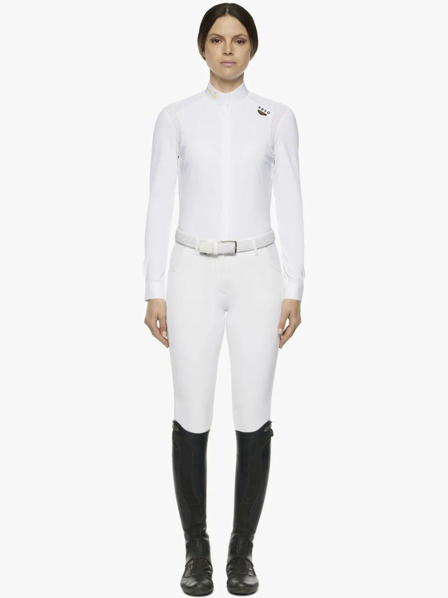 Cavalleria Toscana Women' R-Evo Epaulet LS Competition Shirt
