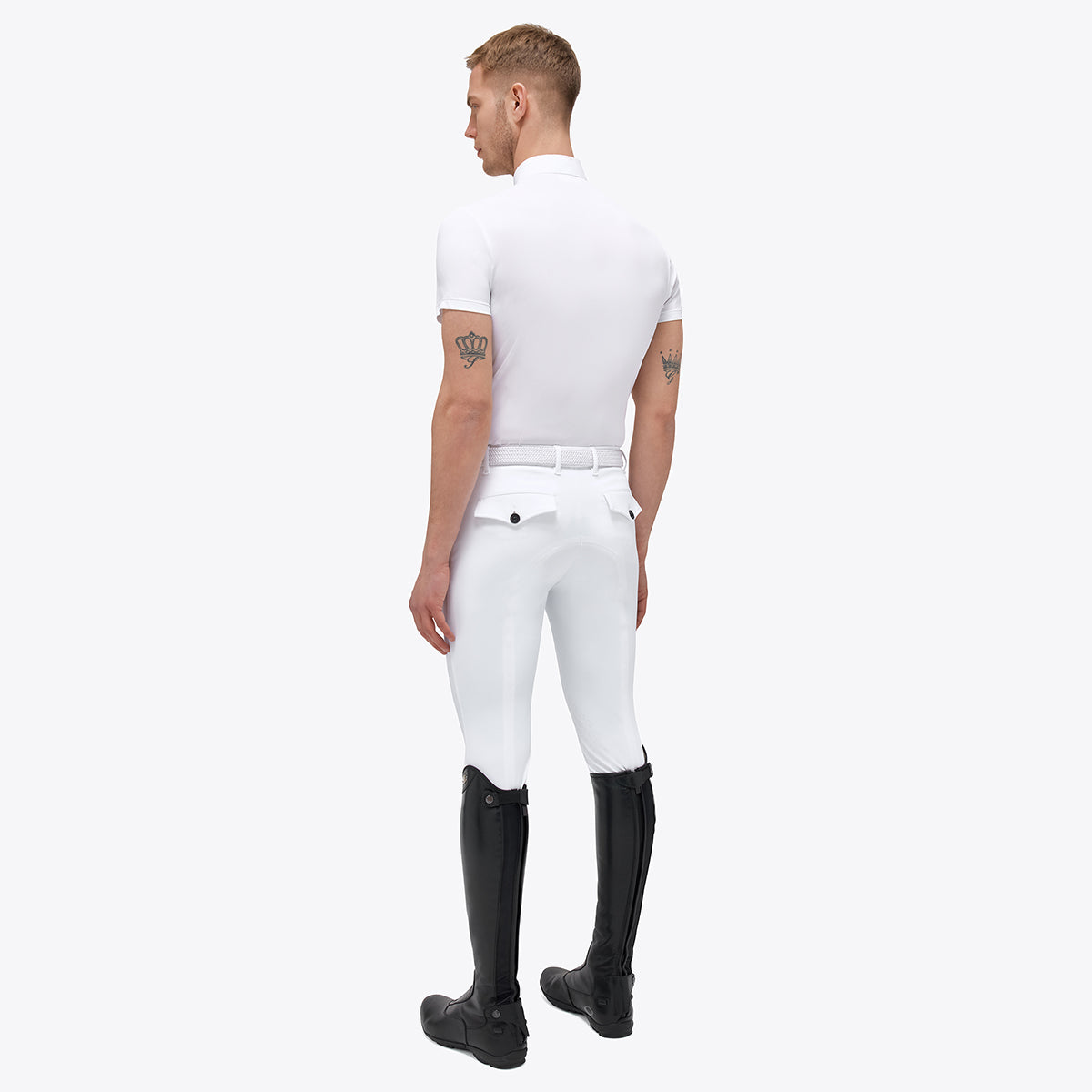 Cavalleria Toscana Men's Tech Piquet S/S Competition