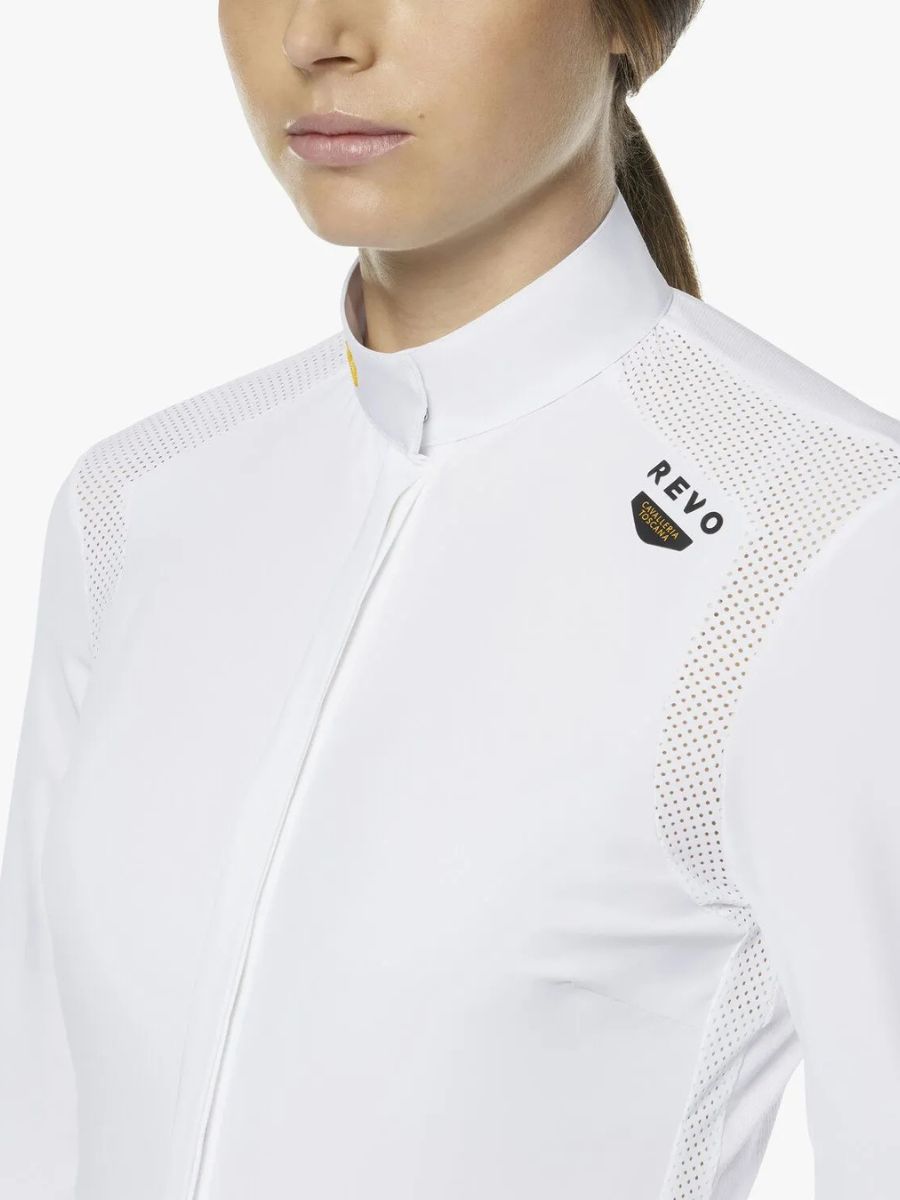 Cavalleria Toscana Women' R-Evo Epaulet LS Competition Shirt