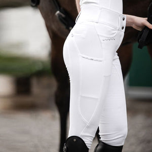 ELT Women's Mathilda Glam High Waist Breeches White
