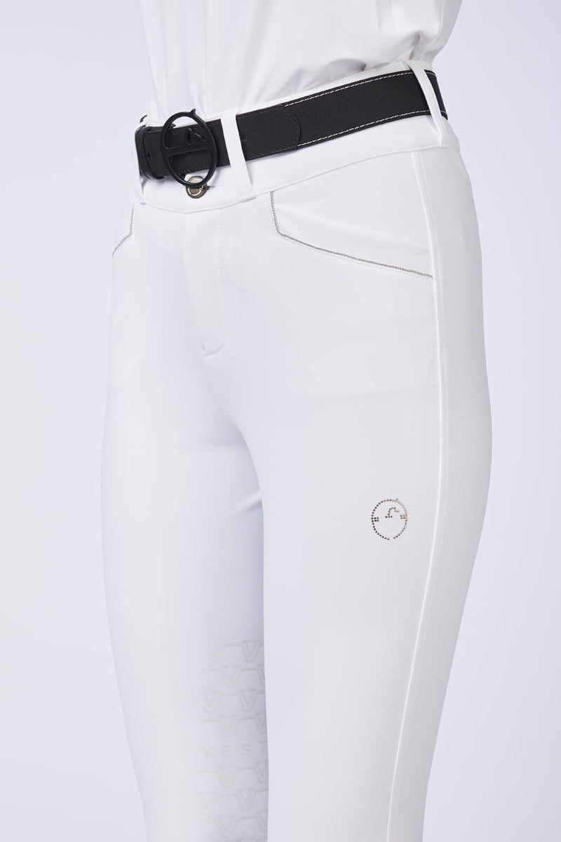 Vestrum Women's Marileva Riding Breeches With Knee Grip White