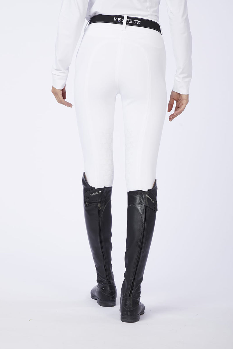 Vestrum Women's Marileva Riding Breeches With Knee Grip White