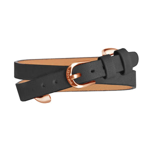 Dimacci Favorit Horse Bit Bracelet Black | Rose-Gold Plated