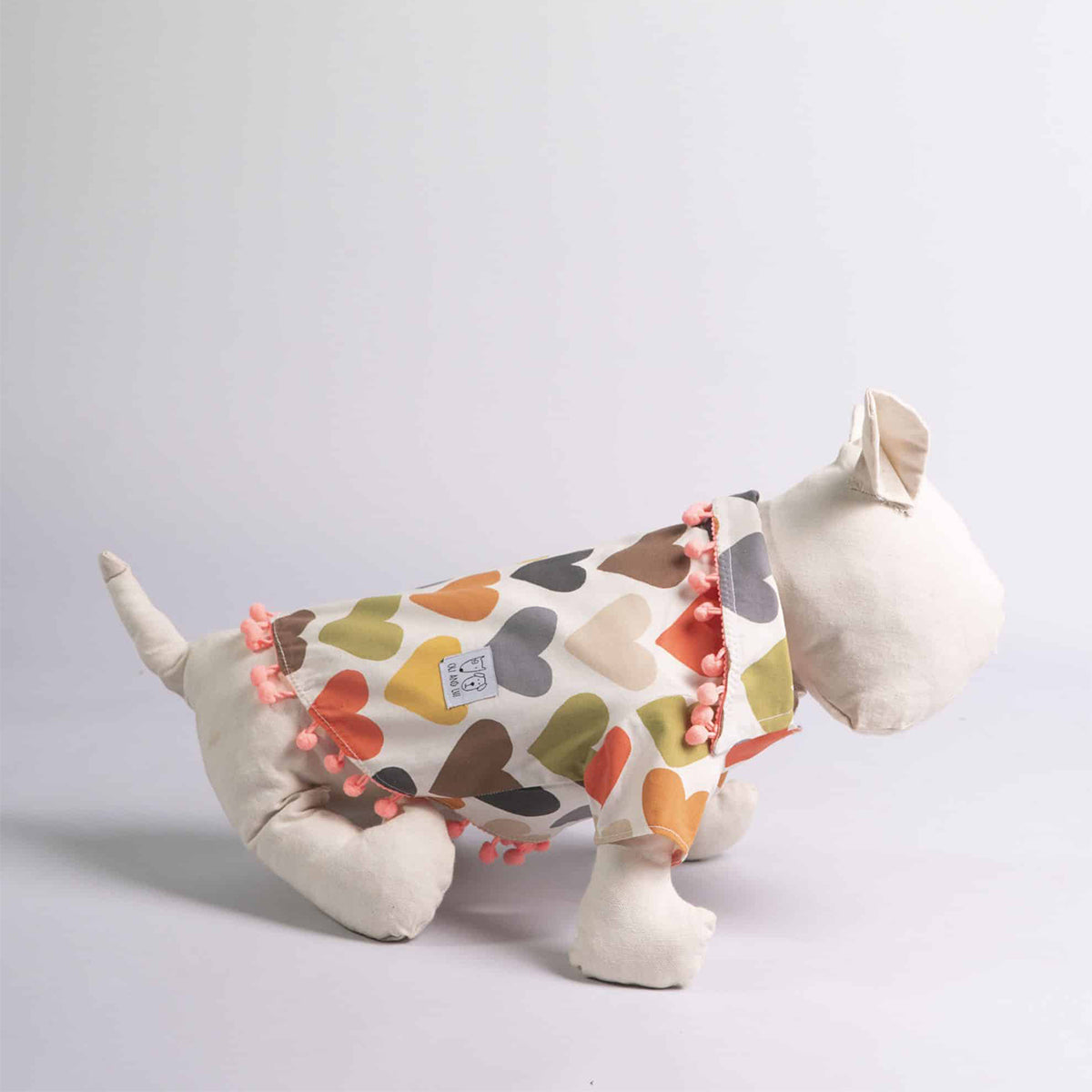 Oli and Lui Dog Shirt Heart Shaped