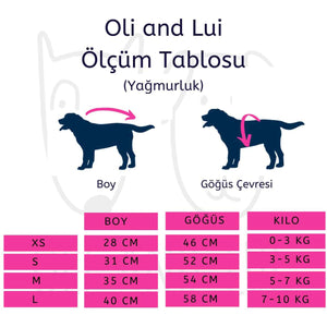 Oli and Lui Dog Raincoat Radiant Orange