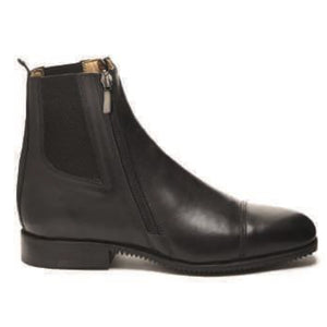 Fratelli Fabbri Leather Paddock Boots Double Zip