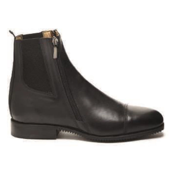 Fratelli Fabbri Leather Paddock Boots Double Zip