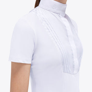 Cavalleria Toscana Girl's Competition Shirt S/S White