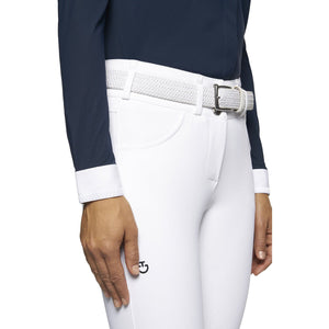 Cavalleria Toscana Women's FW'21 Elegant Embroidery Longsleeve Competition Shirt